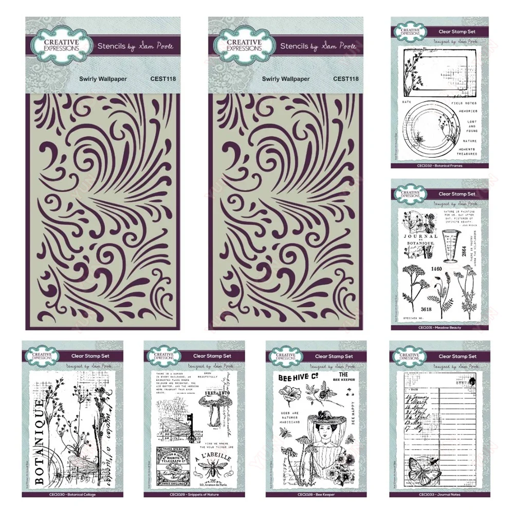 

Nature's Tidbits Swirl Wallpaper Metal Cutting Dies Scrapbooking Journaling Decorations DIY Greeting Cards Crafts