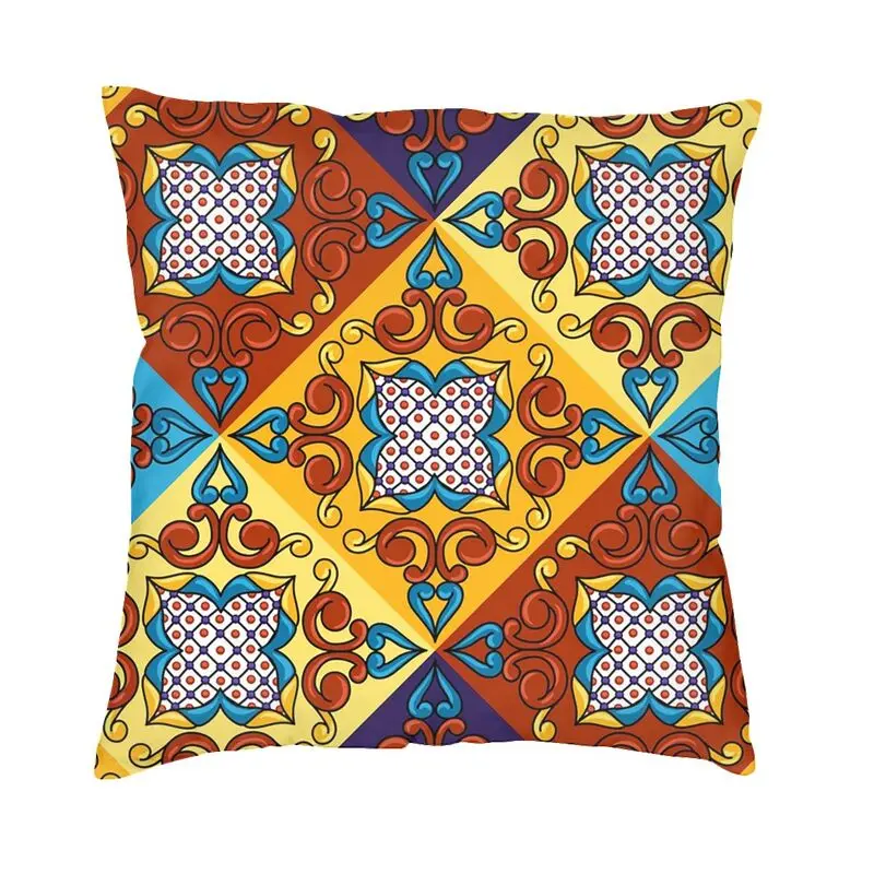 

Наволочка с мексиканскими цветами Талавера 45x45 домашняя декоративная подушка с принтом для дивана двусторонние наволочки