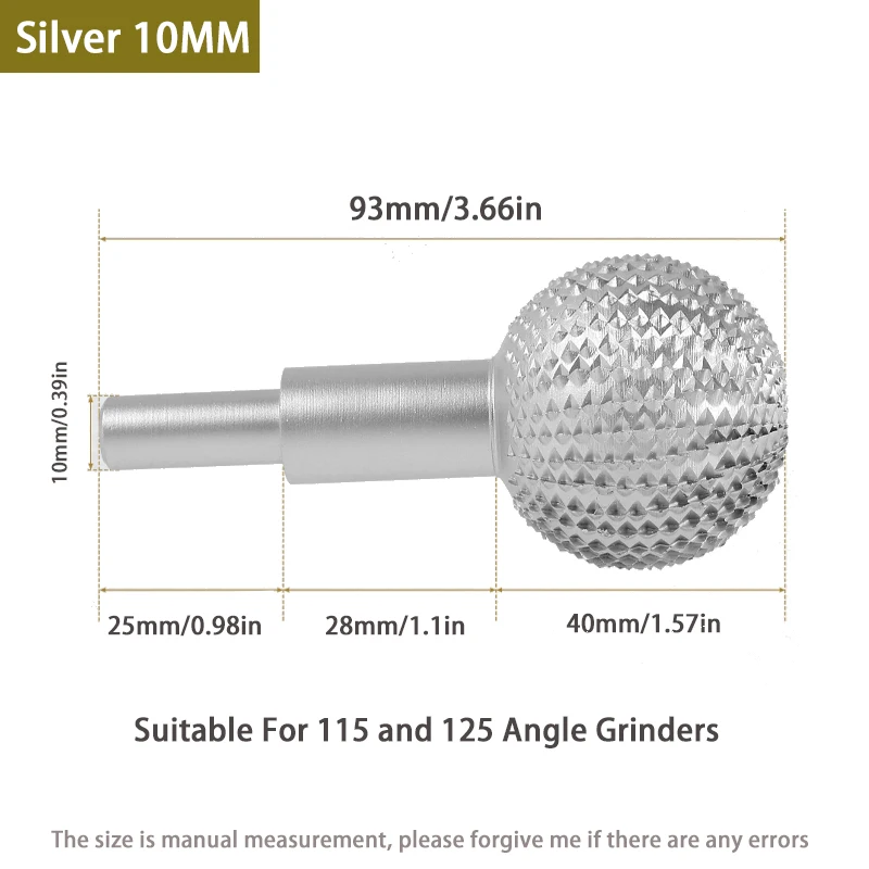 

Сфера, вращающаяся деревообрабатывающая сферическая шипованная пластина, шарик из углеродистой стали, вращающийся шарик для резьбы по дереву, угловая шлифовальная головка, шлифовальная головка