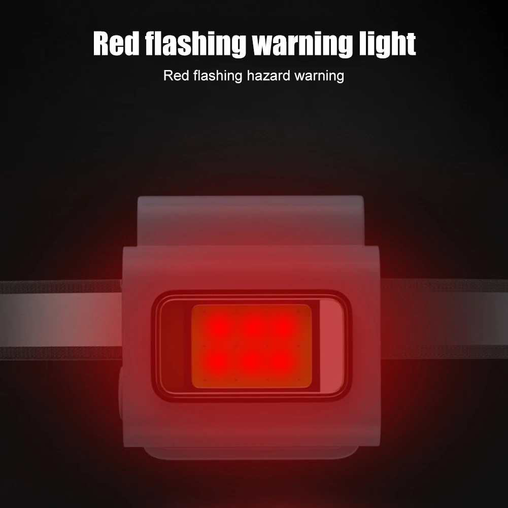 

Магнитный светодиодный налобный фонарь, предупреждающий, 6 режимов освещения, COB, для бега, прогулок, велоспорта, походов, зарядка через USB