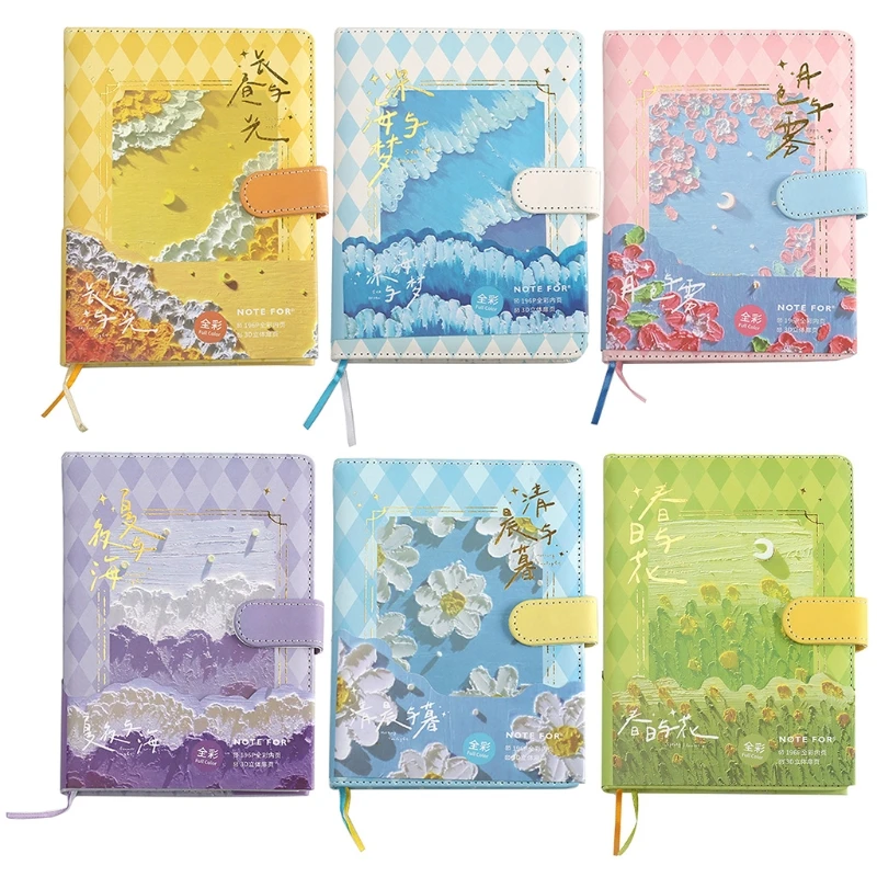 

B36C Flower Agendas Schedule Notebook Monthly Daily Planner 98 Sheets