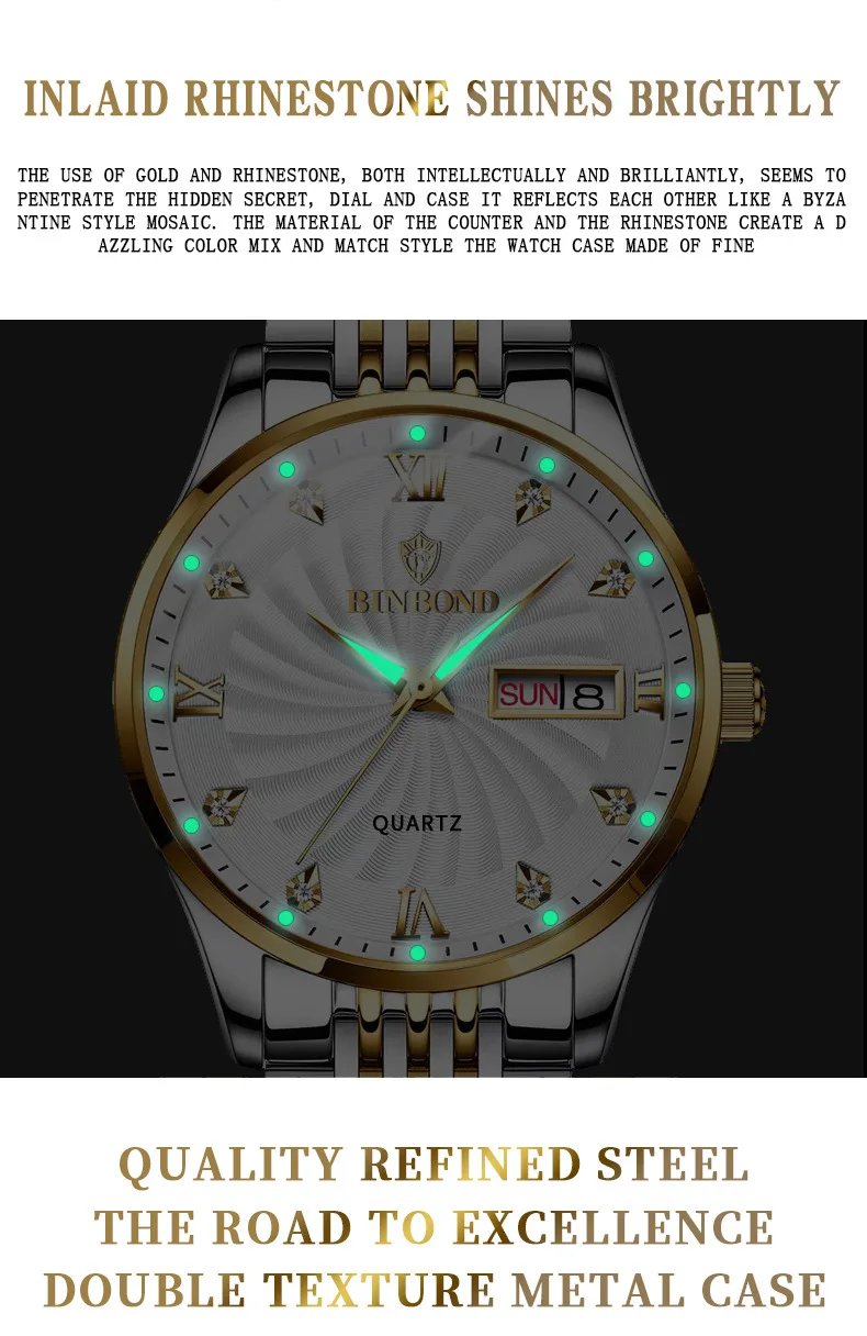 FashionQuartz Men Watches Top Brand Luxury Male Clock Sport Mens Wristwatch Waterproof Luminous Man Watchorologio donna
