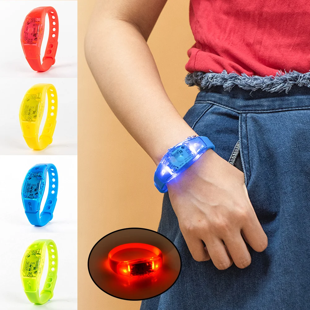 

LED Wristband Light Up Bracelets Flashing Sports Wristband Glow in The Dark Bracelet Party Supplies for Concerts Sports