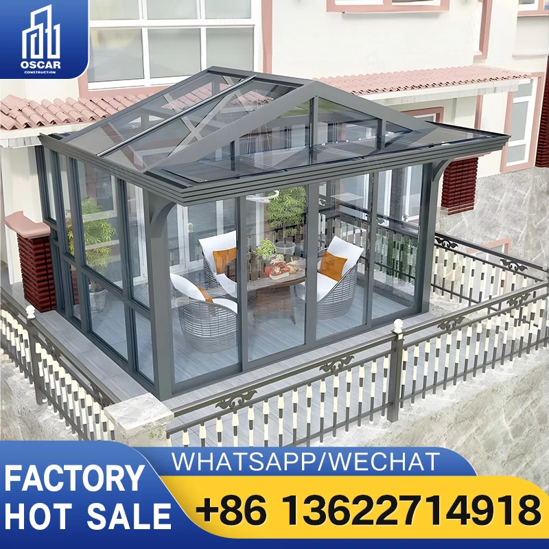 Стеклянная хижина для сада