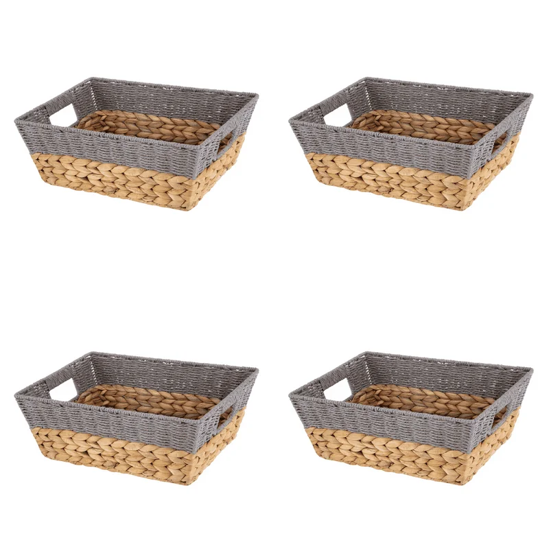 

Water Hyacinth Storage Baskets, 4-Piece