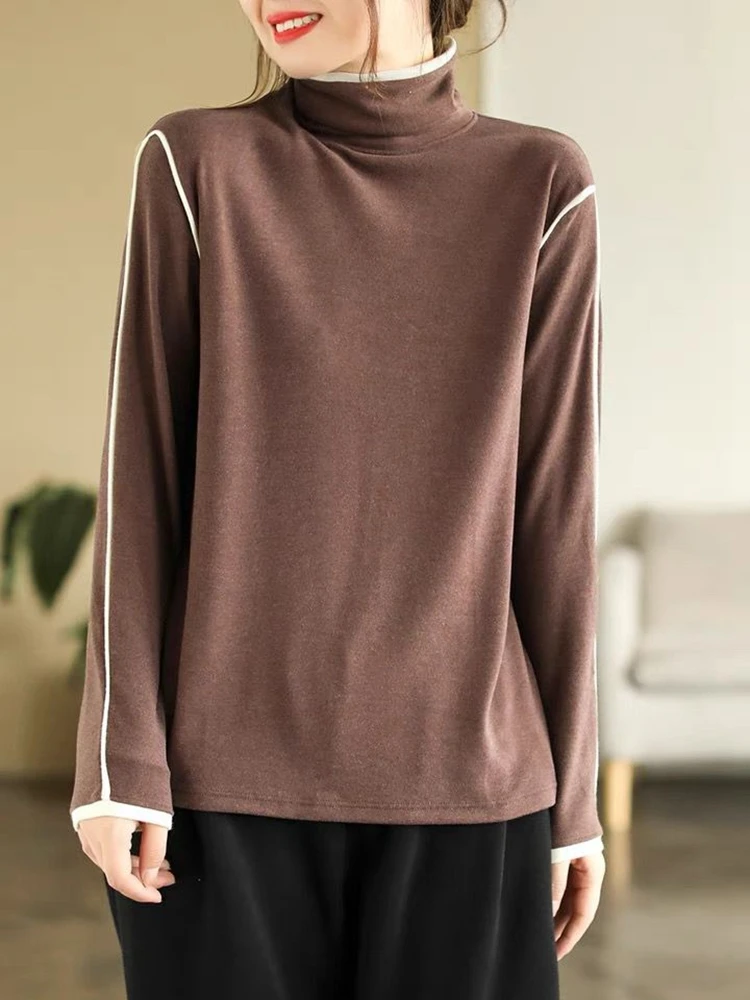 

BOBOKATEER Long Sleeve Tshirt Women 2023 Loose Woman Tshirts Autumn Tops Mujer Camisetas Haut Femme Bluzka Damska Dames Kleding