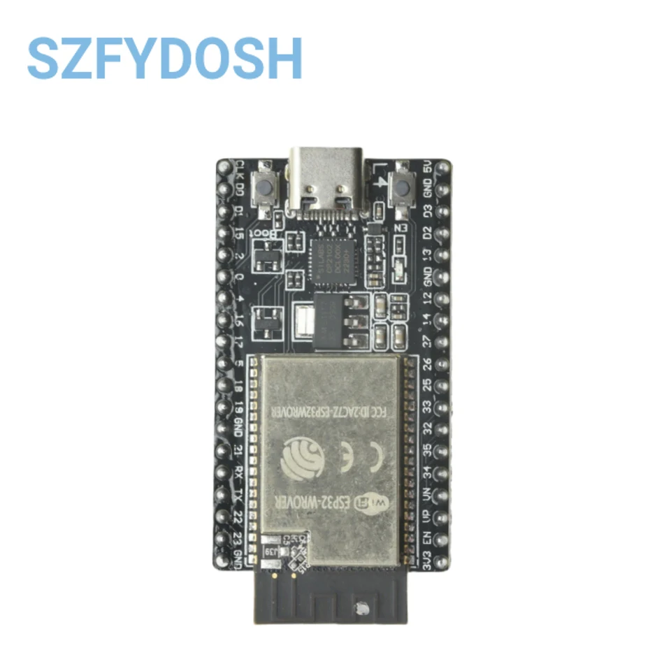 Плата разработки ESP32 DevKitC WIFI + Bluetooth на базе WROOM-32D 32U Модуль WROVER IoT NodeMCU-32 TYPE-C