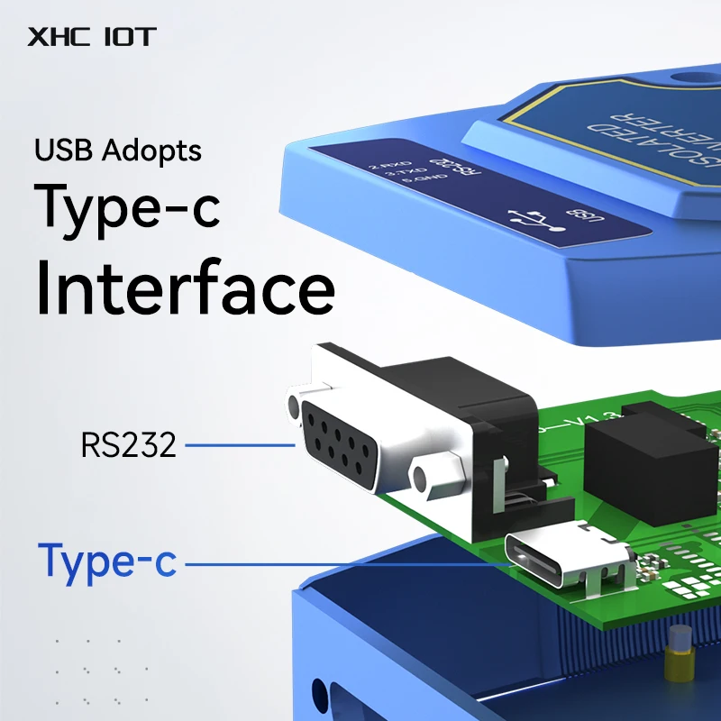 CH340 Оптический изолированный промышленный преобразователь постоянного тока 5 ~ в