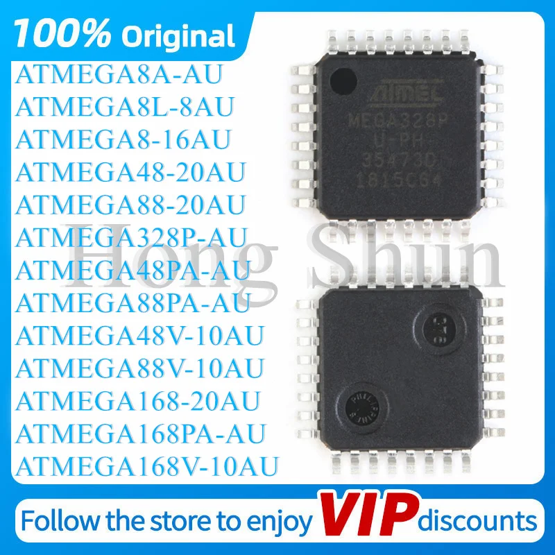 ATMEGA8A-AU 8L-8AU 8-16AU 48-20AU 88-20AU 168-20AU 328P-AU 48PA-AU 88PA-AU 48V-10AU 88V-10AU 168PA-AU 168V-10AU