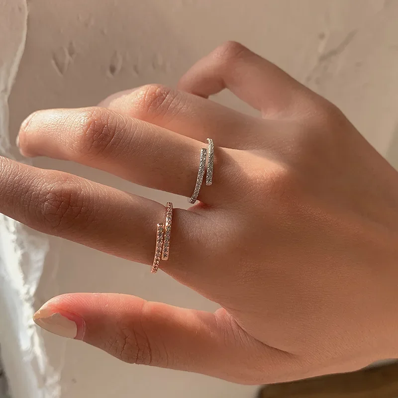 Модное женское серебряное кольцо S925 с дизайном звездного неба холодный палец