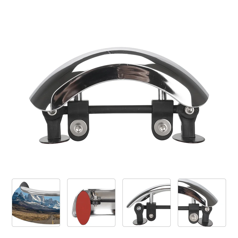 

1Pc Motorcycle Rearview Mirror Fine Motorcycle Wide Angle View Mirror 180 Degree Mirror Blind Spot View Mirror