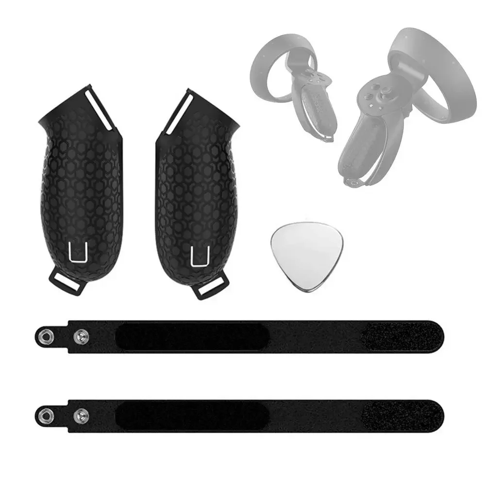 

NEW2023 VR Grip Straps Touch Controller Grip Cover With Battery Opening Anti-Throw Handle Protective Knuckle Straps For H-P R-e
