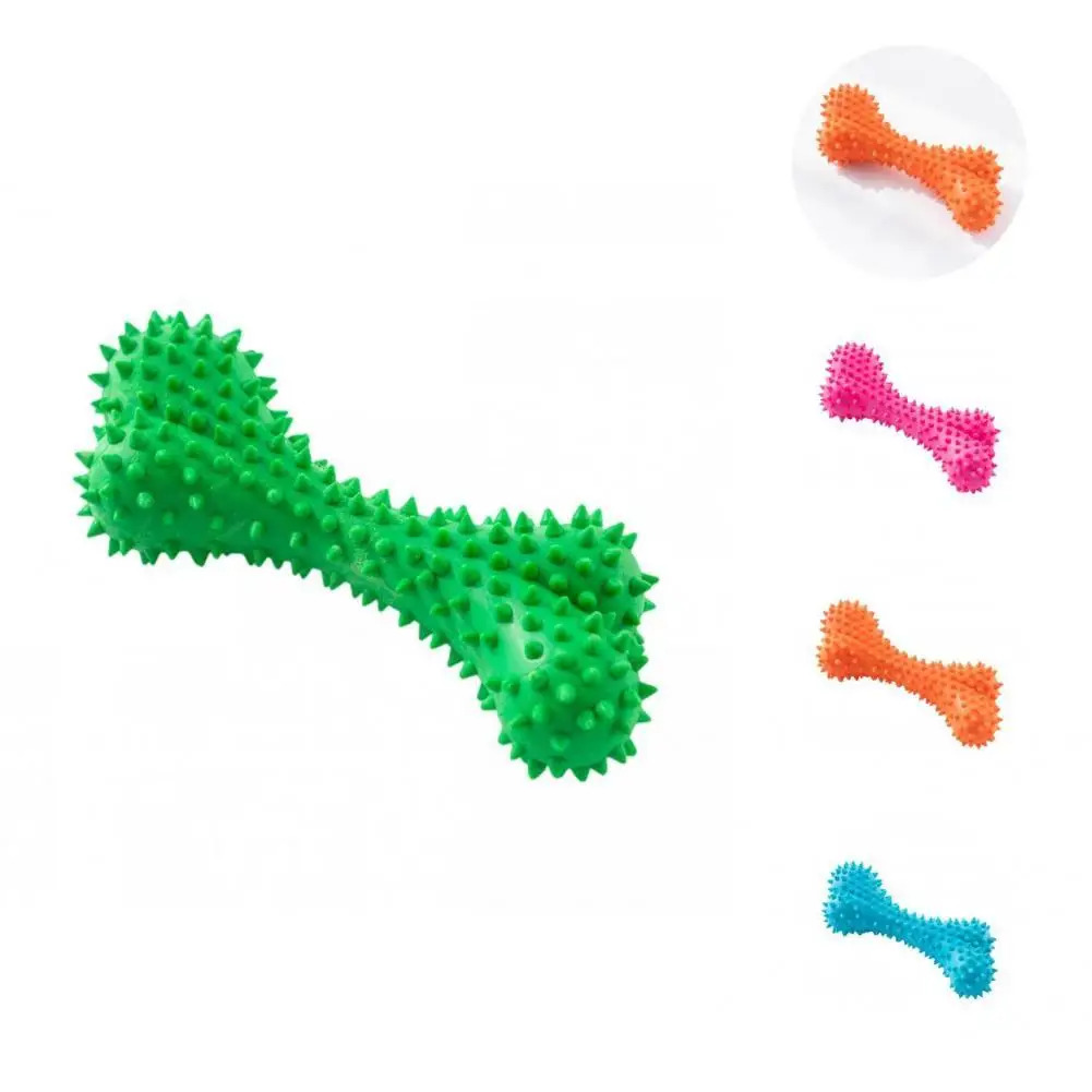 

Soft Texture Practical Thorn Ball Multicolor Bones Chew Toy Vivid Color Dog Biting Toy Attractive for Teddy