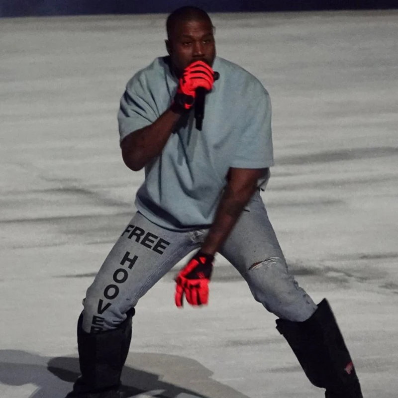 Harajuku O Neck Free Hoover Kanye West Tshirts Men and Women Oversized Cotton Streetwear T-shirt Short Sleeve Loose Summer Tees