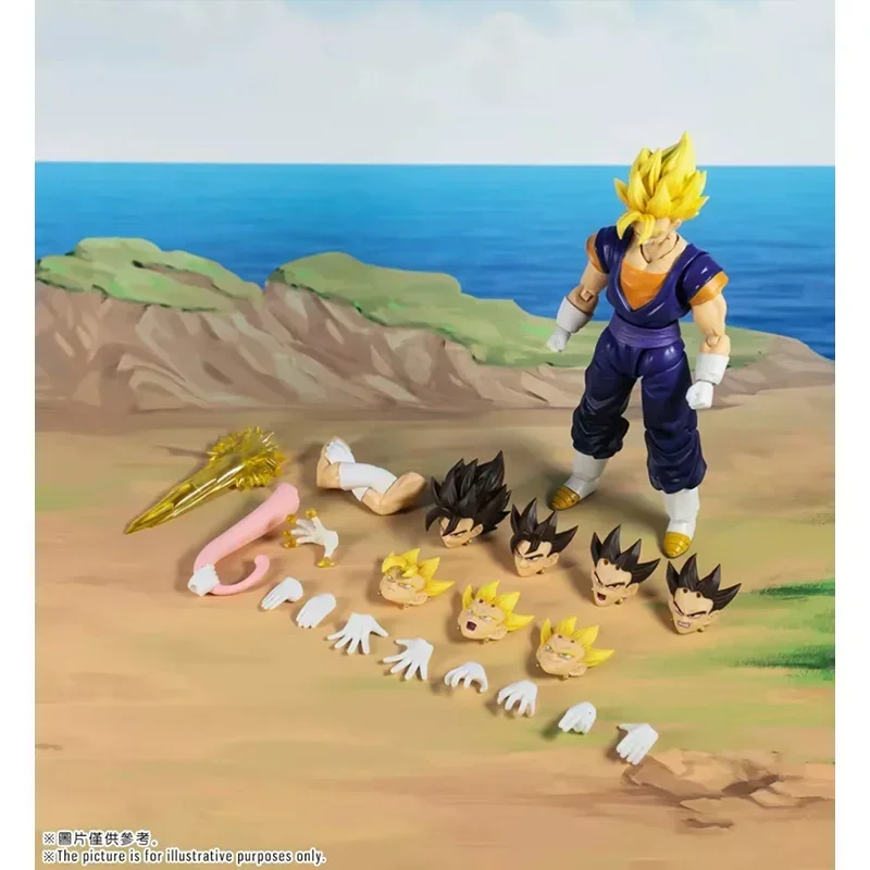 Фото Оригинальная карта Demoniacal Fit Dragon Ball Z SHF Super Saiyan SSJ Vegetto Son Goku Vegeta в наличии, аниме, экшн-модель, игрушки №2