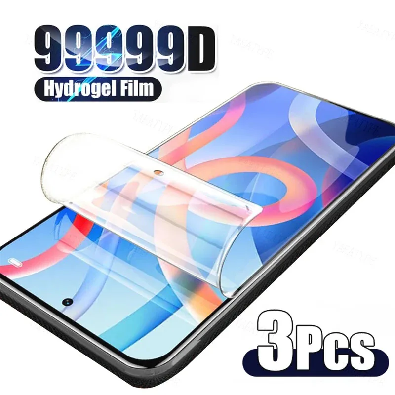 

3Pcs Hydrogel Film For Redmi Note 10 11 Pro 10S 11S 11T 10A 10C Screen Protector On Xiaomi Redmi Note 8 9 Pro 9S 8T 9T 9A 9C 10T