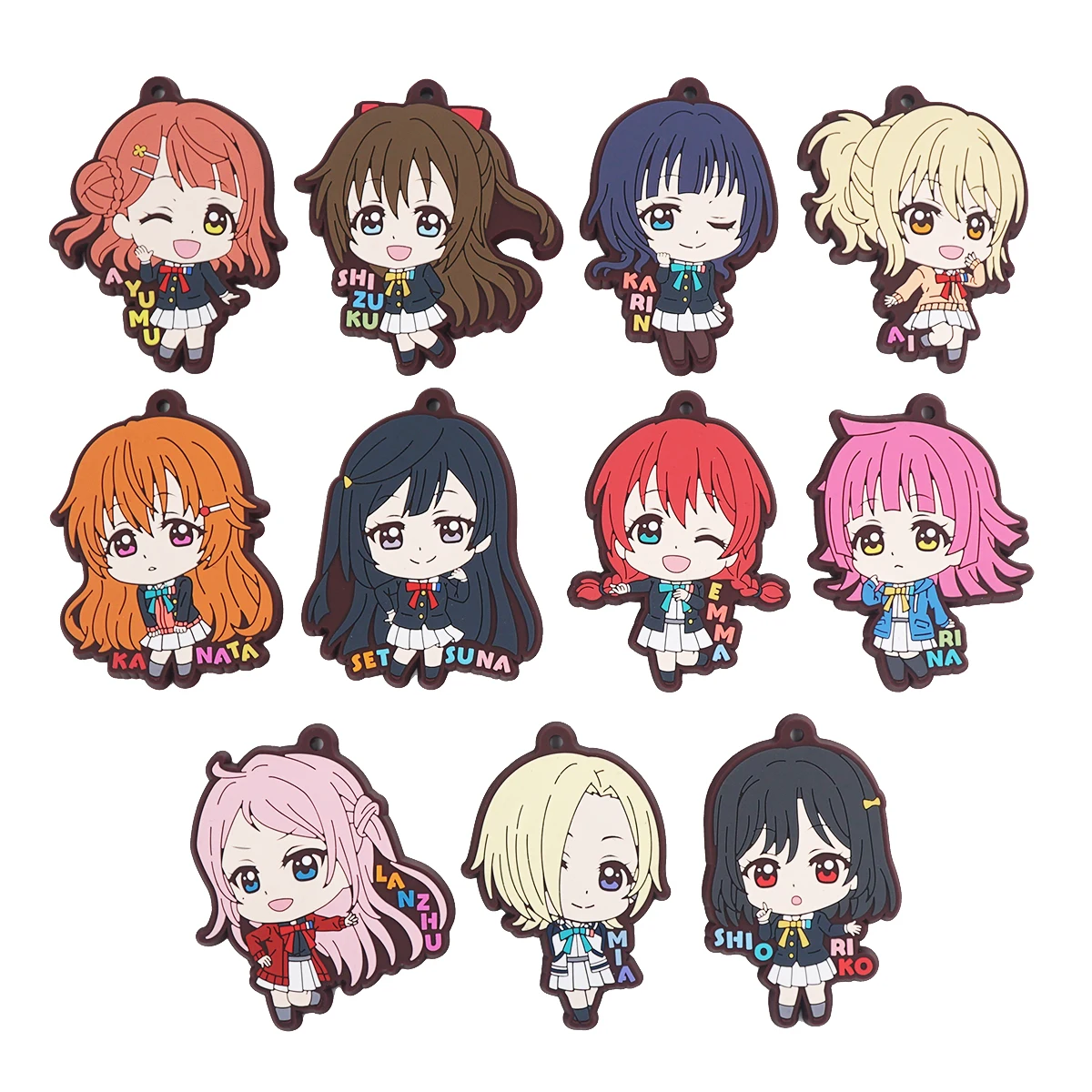Брелок для ключей с надписью Love Live Lovelive PDP из аниме игры ниджигасаки старшей школы
