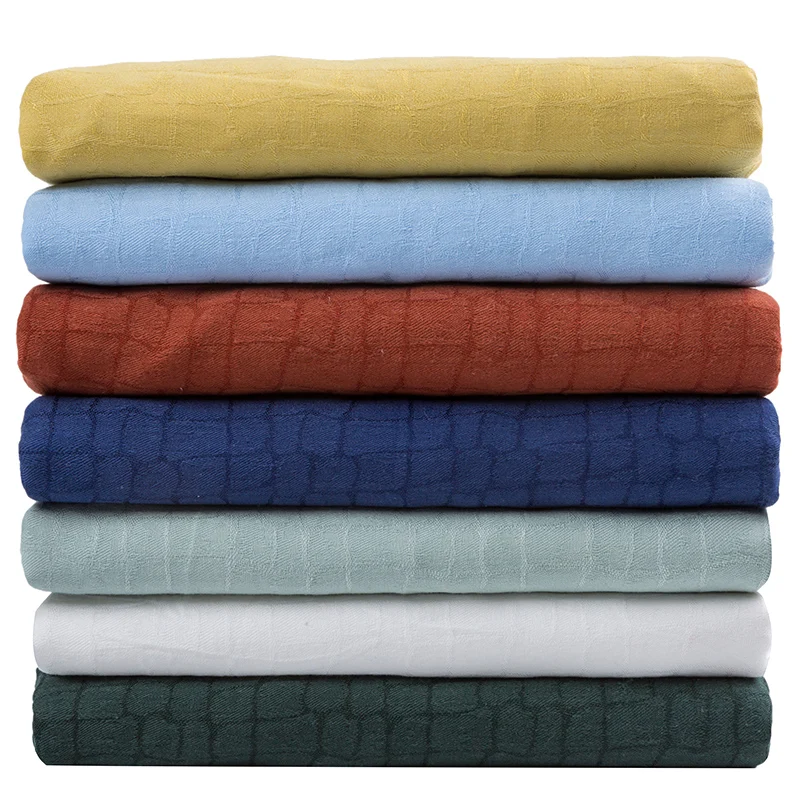 Изысканная жаккардовая ткань из хлопка 145 см x 50 см, хлопковая юбка с каменной текстурой, платье-рубашка, сделай сам, ткань для шитья весенне-летней одежды