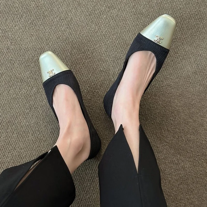 

Женские балетки с пряжкой, балетки на плоской подошве, весна 2023