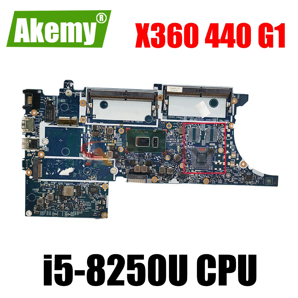 

For HP ProBook X360 440 G1 Laptop Motherboard With i5-8250U 17869-1 448.0EQ07.001 Mainboard L28241-601 L28244-601 L28241-001