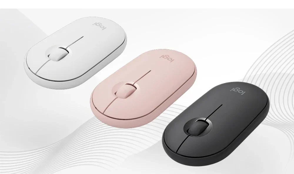 Мышь Logitech PEBBLE M350 ноутбук планшет беспроводная Bluetooth-мышь светильник мини-тонкая
