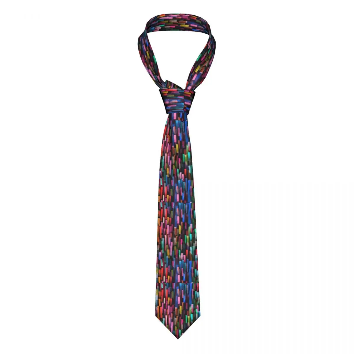 

Галстук с геометрическим принтом акварельные полосы офисные галстуки из полиэстера и шелка Мужская Подарочная блузка модный галстук