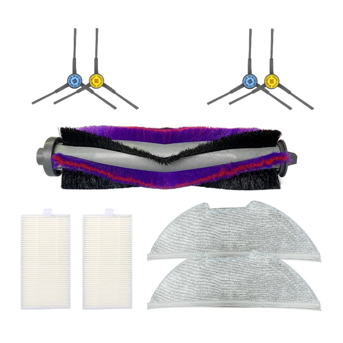 9 шт. для Midea M9 EUREKA E10s робот-пылесос запасные части аксессуары основная боковая