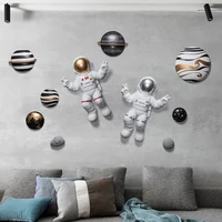 nordic living room bedroom background wall pendant creative 3d astronaut wall decoration modern home decoration accessories