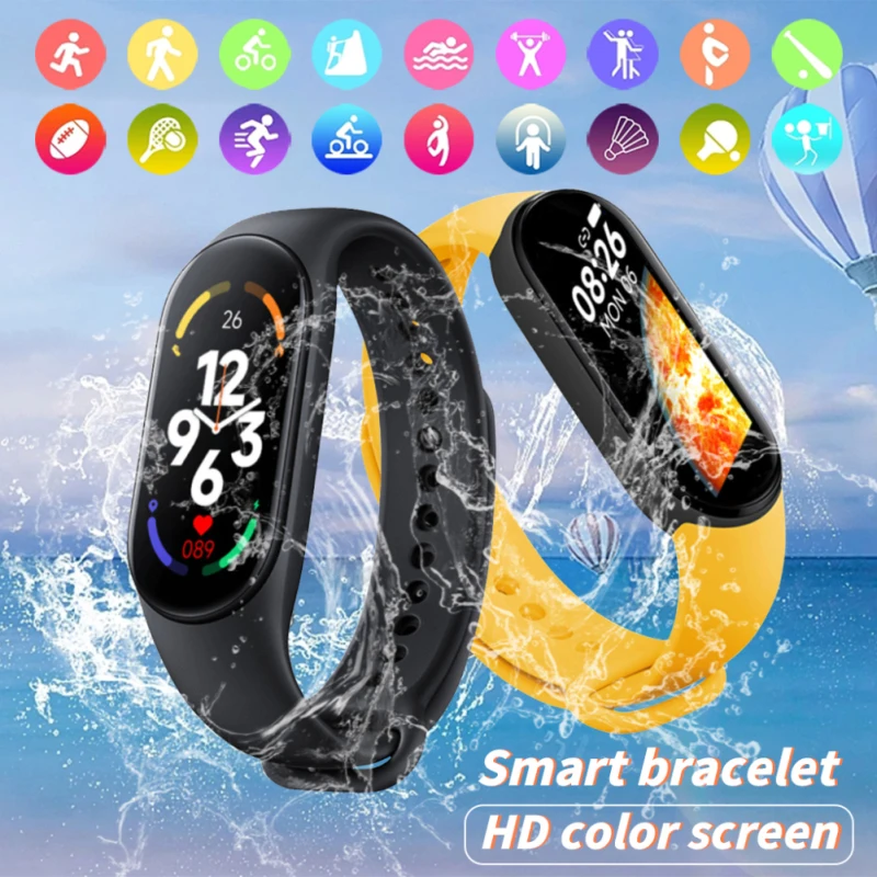 

2022 NEW M7 Smart Band Men Women Smartwatch Fitness Tracker Blood Pressure Heart Rate Monitor Fitness Bracelet For Android IOS