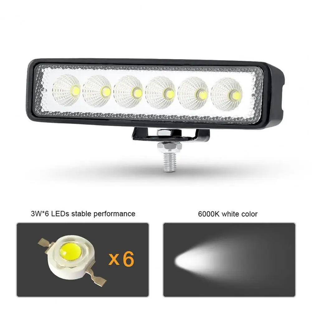 

Daytime Running Light Exquisite Impact Resistant High-Strength 6 LED Beam Spotlight Bar for Car Work Light Auxiliary Lamp