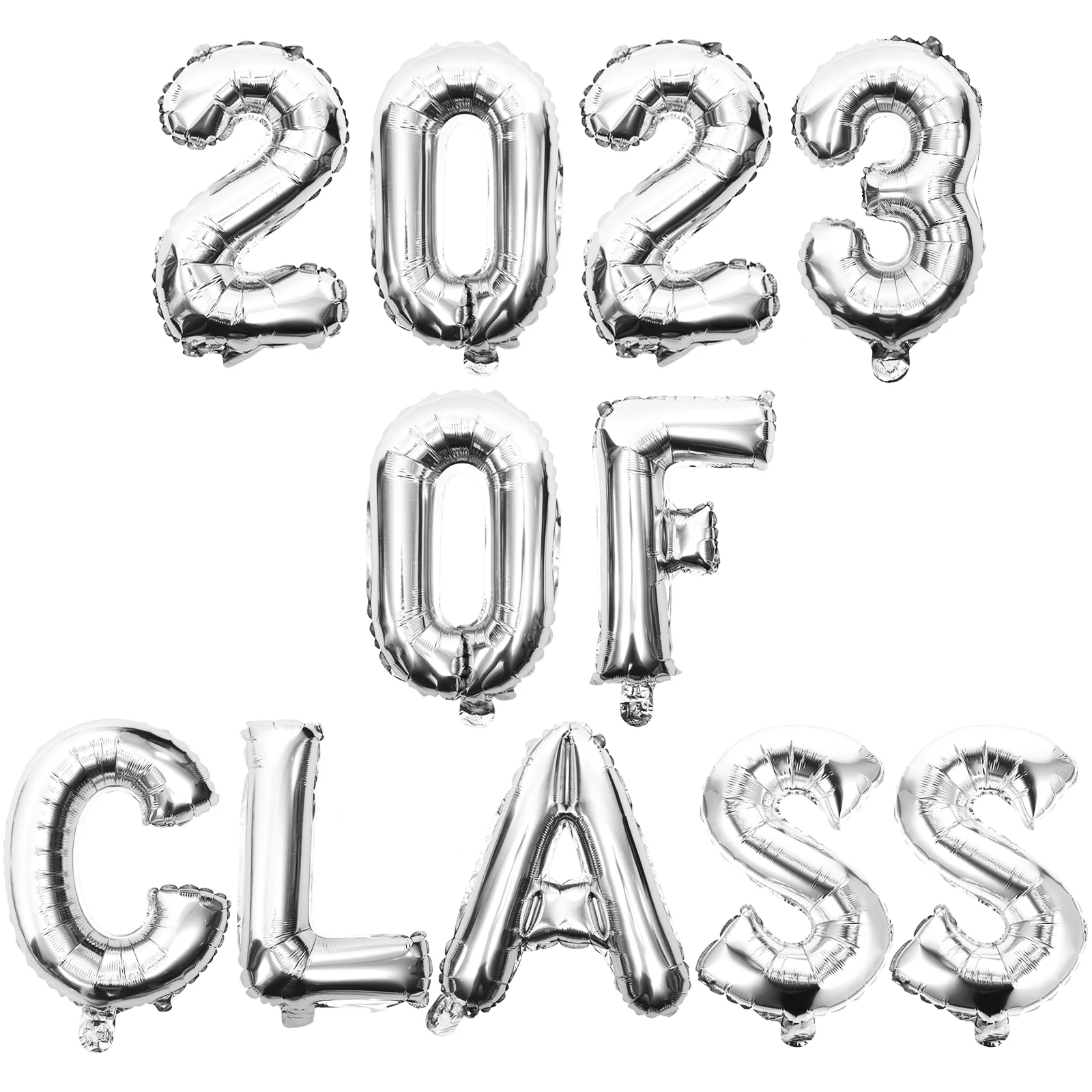 

Foil Number Balloons Happy New Year Decorations Graduation Party Nye Decorate 2023 Aluminum Film
