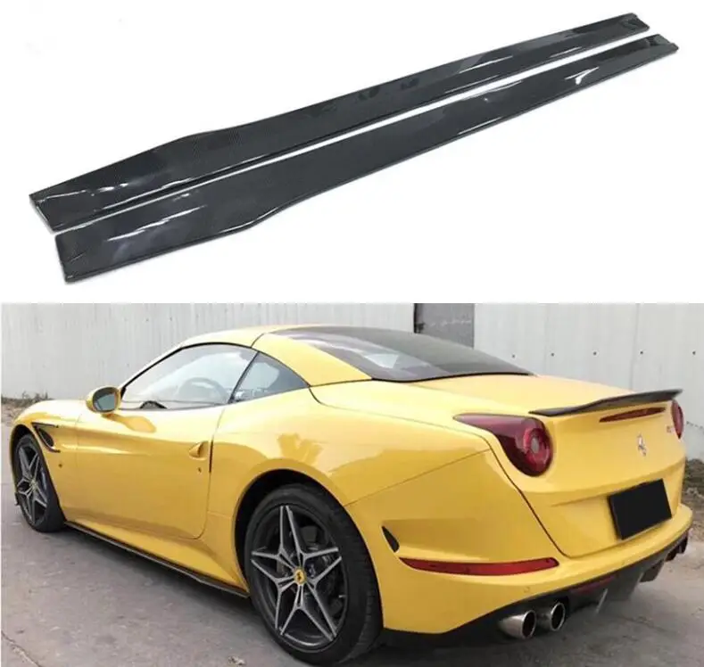

For Ferrari California 2015 2016 2017 2018 2019 Side Panels Body Skirts Kit lip Cover Carbon Fiber