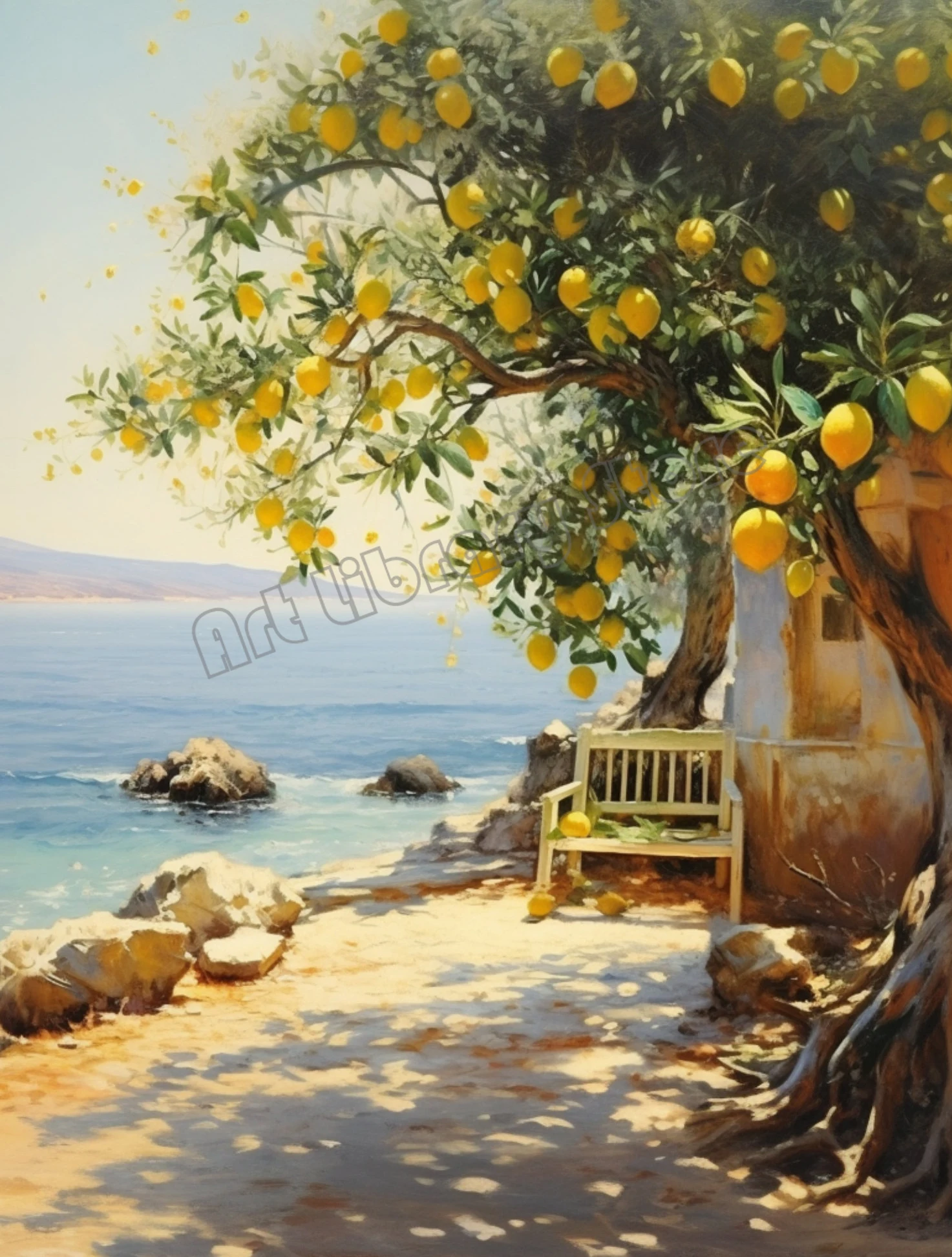 

Печать на холсте "Средиземноморское лето"