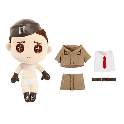 30CM NEW Game Identity V Cos Survivor Coordinator Marta Cosplay Plush Doll Plushie Toy Change Suit Dress Up Clothes Gifts
