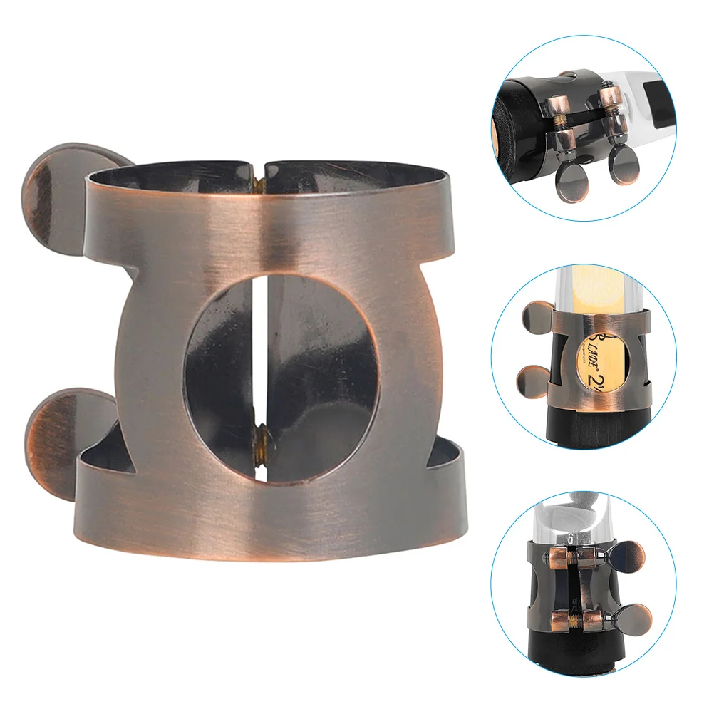 

Part Adjustable Clarinet Clip Brass Fasteners Metal Clips Bass Supplies Ligature Reed Mouthpiece