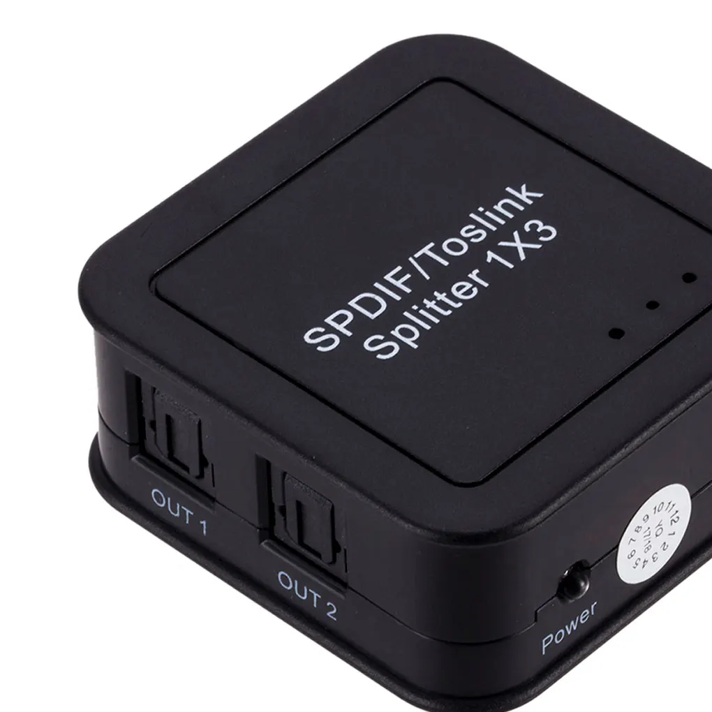 SPDIF 1x3 цифровые волоконно-оптические разветвители Awitch Box один вход три выхода