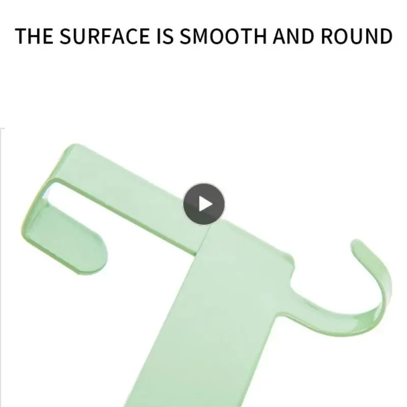 

Avoid Scratching Clothes Bathroom Organizer Holder Five-link Hooks 5 Hooks Punch-free Practical Coat Hat Towel Hanger Save Space