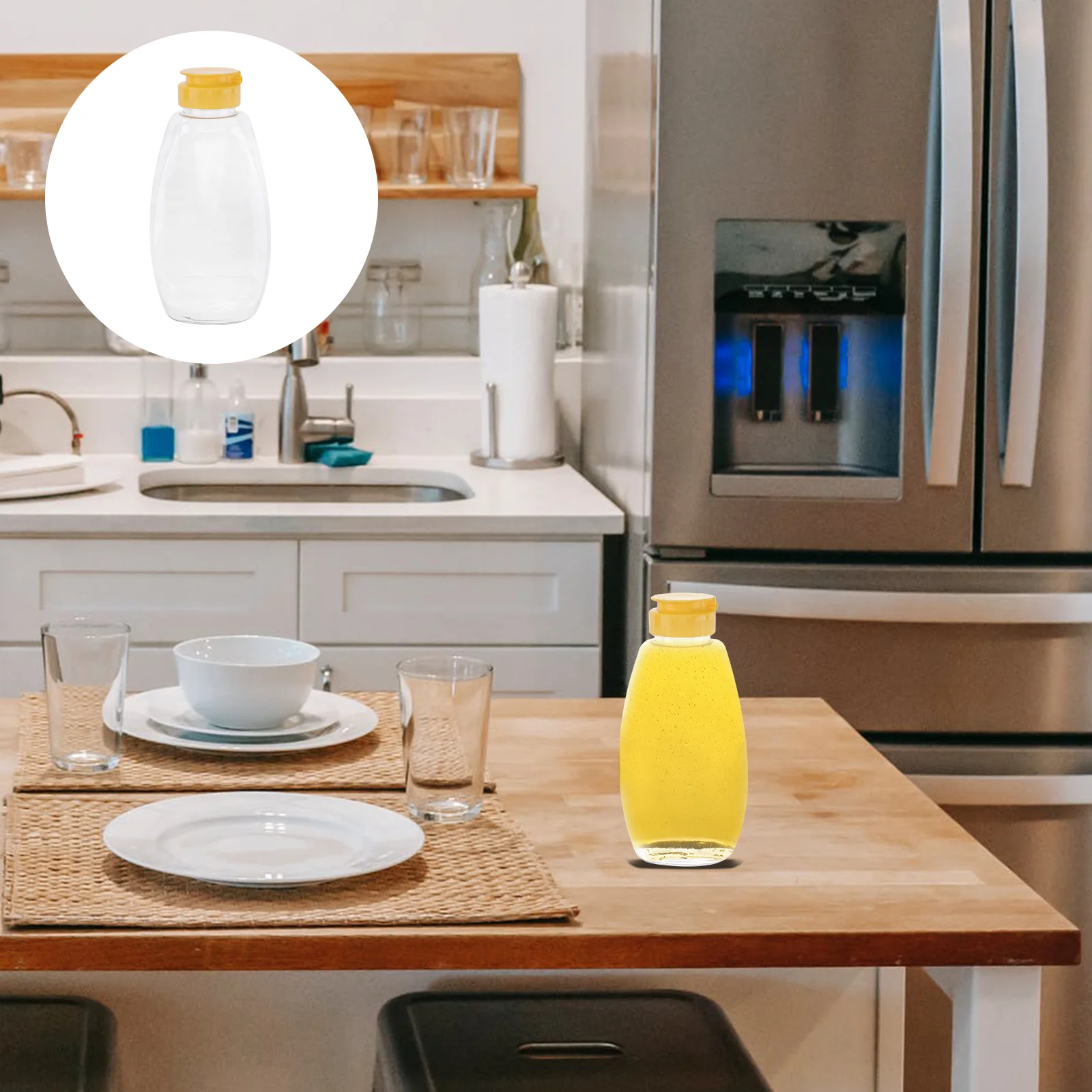 

Honey Bottles Bottle Squeeze Dispenserpackaging Salad Dressing Jar Mini Jam Small Clear Containers Empty Ketchup Syrup Sauce