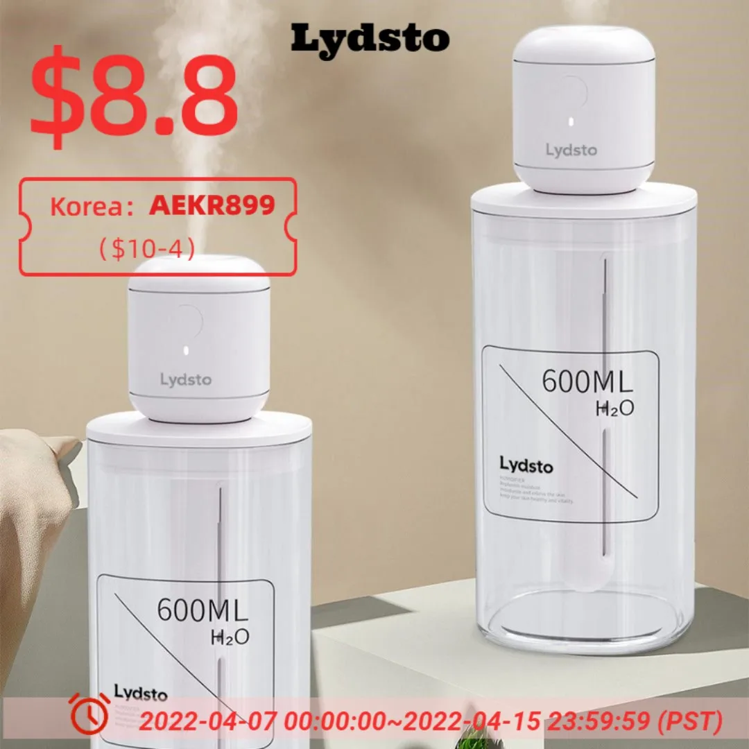 Lydsto Mini Air Humidifier Unlimited Portable Silent Aroma Diffuser Recharge Humificador for Home Bedroom Car Wireless Difusor
