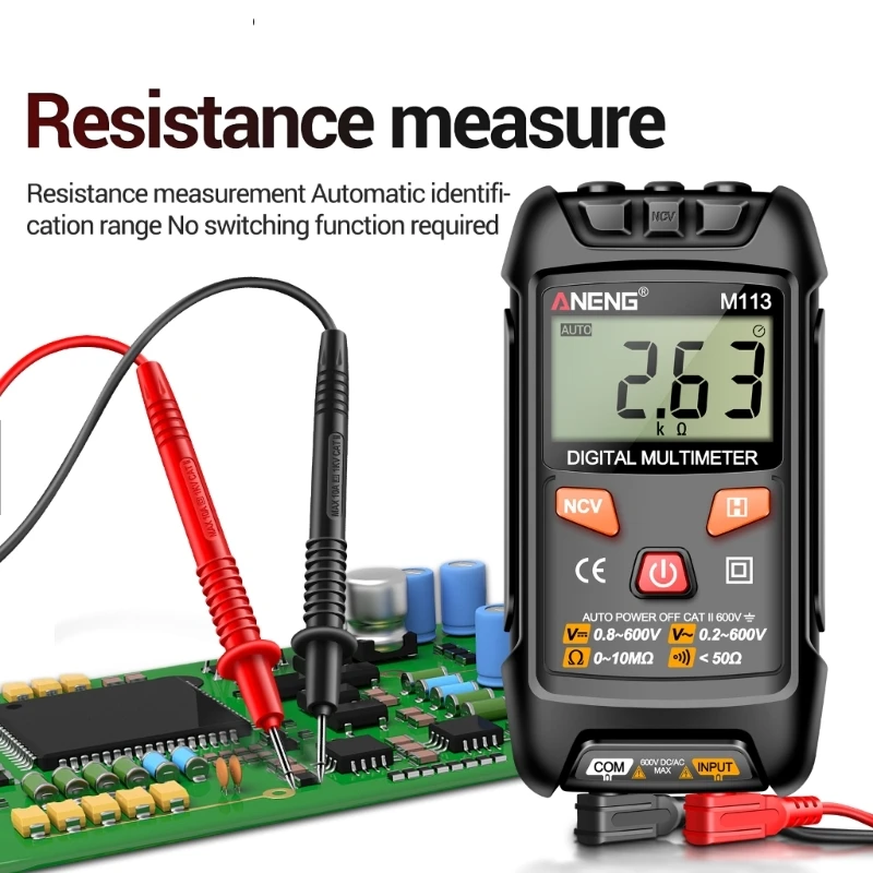 

Multimeter for Measuring Current Readings Monitoring with Digital Screen 40JE