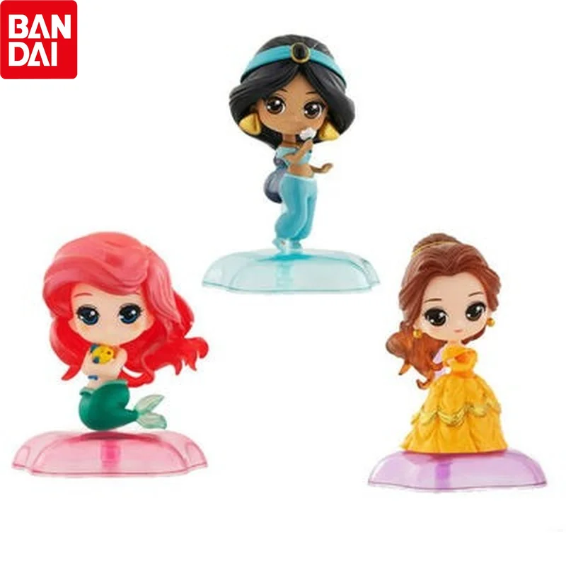 

Bandai Genuine Princess Gashapon Anime Figures Ariel Belle Jasmine Cute Ornaments Action Figure Model Toys Christmas Gift