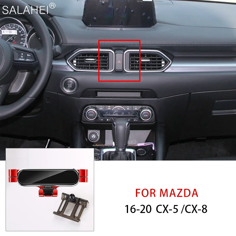 

Car Mobile Phone Holder Air Outlet Navigation Bracket For Mazda CX-5 2017 2018 For Mazda CX5 2017-2021 CX8 2017-2020 Accessories