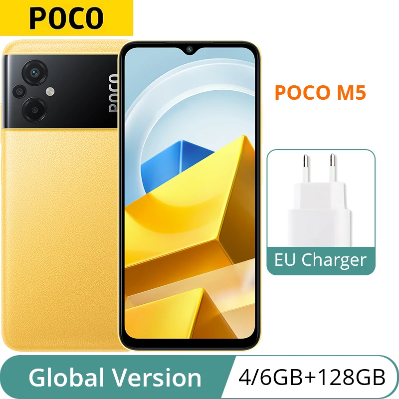

Global Version POCO M5 4GB 128GB / 6GB 128GB NFC Smartphone MTK G99 Octa Core 90Hz 6.58" FHD+ Display 5000mAh 50MP Triple Camera