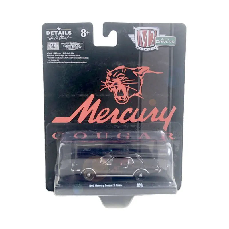 

1/64 Scale Diecast Car Model Toys 1968 Mercury Cougar R-Code Vintage M2 Die-cast Metal Vehicle Toy For Gift Kids Boys Collection