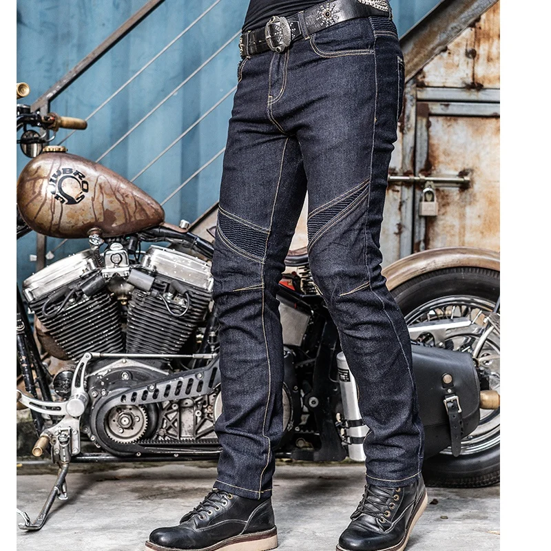 Фото Мотоциклетные брюки Uglybros Four Seasons Slim Fit, эластичные, для мотокросса, в стиле ретро, модные, для гонок по бездорожью, с защитой от падений №1