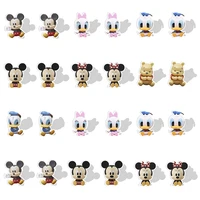 disney new arrival cute mickey minnie holeless clip earrings epoxy resin gifts ear jewelry hot selling fashion personality mk122