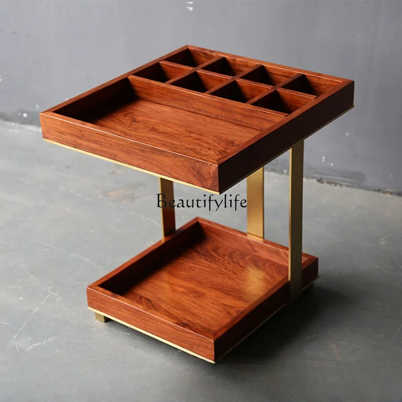 Новый угловой столик в китайском стиле многофункциональный двухслойный боковой