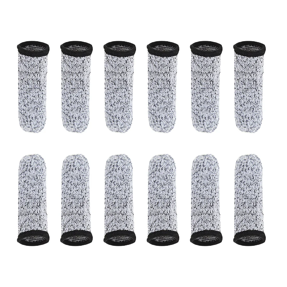 

6 Pairs Covers Kitchen Finger Guards Finger Protection Cots Finger Sleeve Protectors Carving Finger Cots