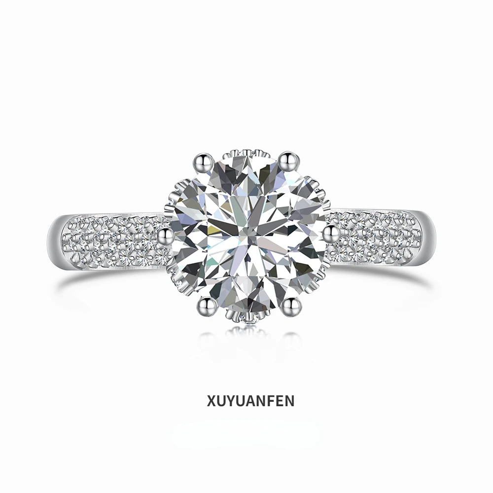 XUYUANFEN Новинка кольцо из серебра S925 пробы во французском стиле женское большое