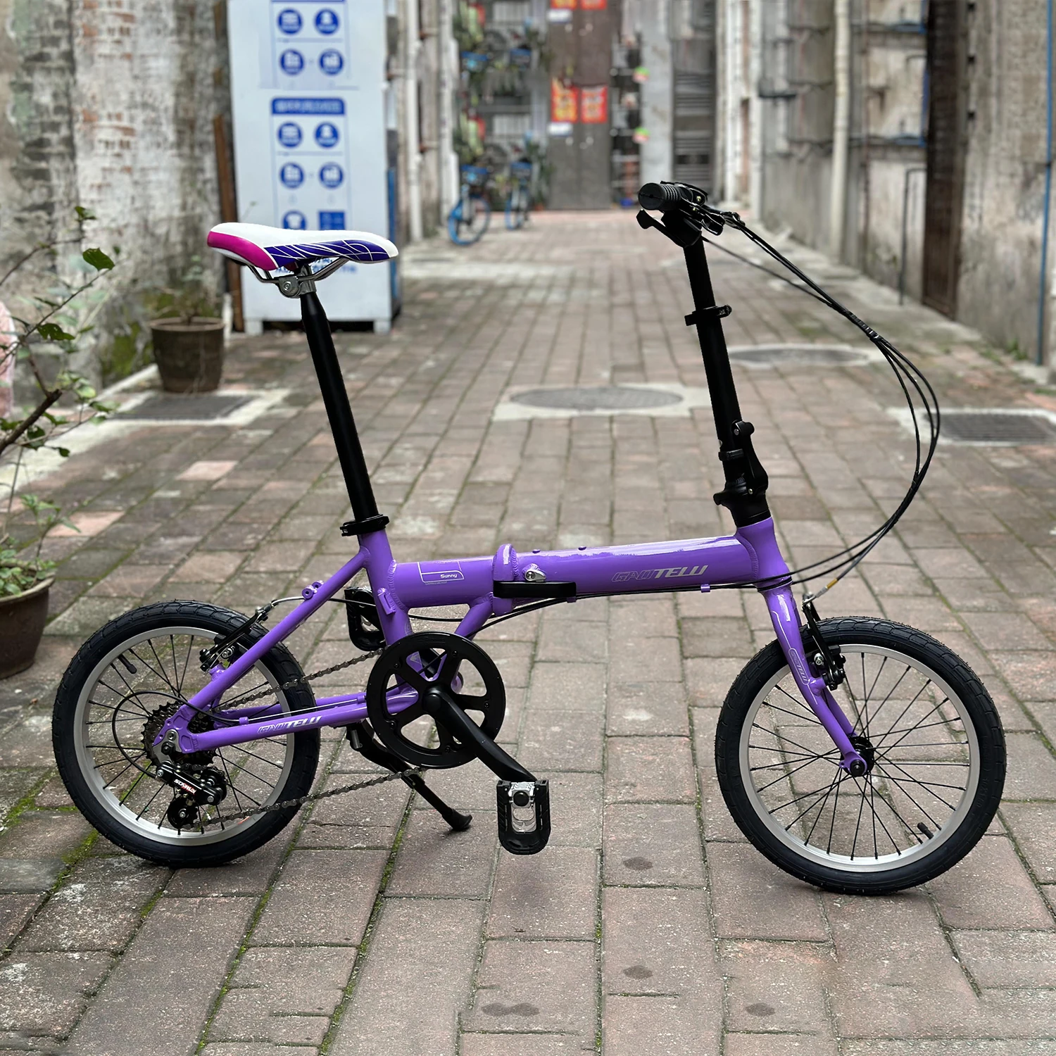 

16 Inch 7 Speeds Folding Bike Aluminum Alloy Frame Mini Velo Foldable Portable Child Bicycle Cheap Free Shipping Commuting BMX